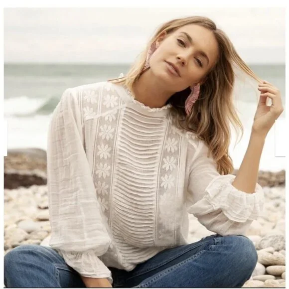 Mignonne Gavigan Madeline Statement Earrings Pink NEW W/TAGS - Picture 3 of 4